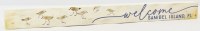 2" x 16" Sanibel Island "Welcome" Sandpipers on the Beach Sign
