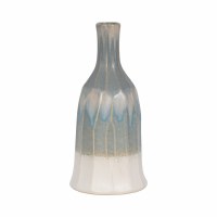 12" Blue Ombre Ceramic Vase