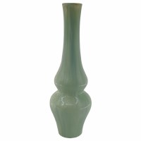 20" Green Ceramic Vase