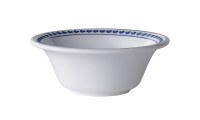 6" Round Blue Dots Rim Melamine Bowl