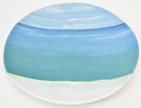 11" Round Shoreline Melamine Dinner Plate