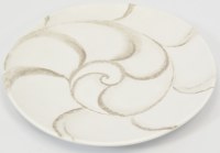 9" Round Beige Nautilus Shell Shoreline Melamine Salad Plate