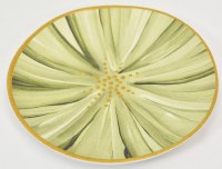 9" Round Light Green Leaf Botanic Garden Melamine Salad Plate