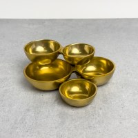 8" Gold Metal Five Bowl Cluster