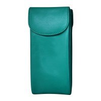 3" x 7" Aqua Double Flap Glasses Case