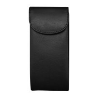 3" x 7" Black Double Flap Glasses Case