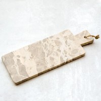 7" x 18" Beige Marble Cheese Board