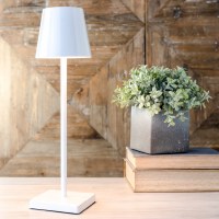 15" White LED USB Rechargeable Desk Lamp