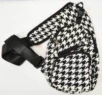 12" Black and White Anti-Theft Regular Day Pack