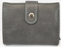 Gray RFID Bi-Fold Wallet