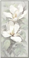 48" x 24" Calming Blooms 1 Botanical Canvas Framed