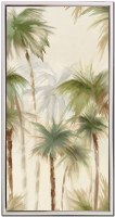 36" x 18" Forest Palms 2 Coastal Canvas Framed