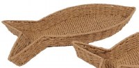 Large Natural Woven Seagrass Coastal Fish Shape Basket