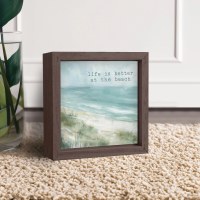 5" Sq "Life Is Better At The Beach" Coastal Plaque