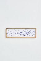 5" x 16" Blue Fish Wood Tray