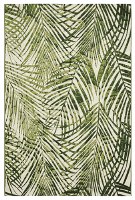 3.9' x 5.9' Green Palm Fronds Indoor/Outdoor Tropical Naples Rug