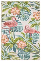 2' x 3' Flamingos Indoor/Outdoor Tropical Fiji Rug