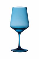 18 Oz Blue Tritan Wine Glass