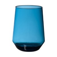 17 Oz Blue Tritan Stemless Wine Glass