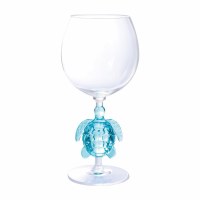 20 Oz Blue Sea Turtle Acrylic Wine Glass