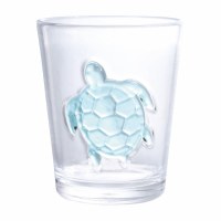 16 Oz Blue Se Turtle Acrylic Rocks Glass