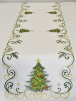 72" Cedar Christmas Tree Table Runner