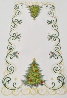 36" Cedar Christmas Tree Table Runner