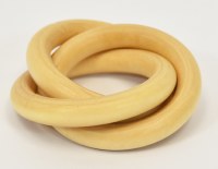Three Natural Wood Rings Napkin Ring