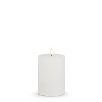 3.5" x 5" LED White 3D Flame Luminesce Pillar Candle