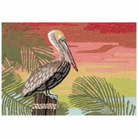 1.8' x 2.6' Pelican Sunset Coastal Rug