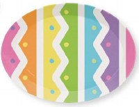 10" x 13" Multicolor Egg Design Serving Tray