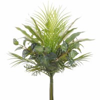 22" Faux Green Palm Leaf Mix Bundle