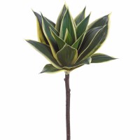 11" Faux Green and White Agave Pick