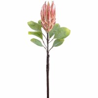 29" Faux Pink Protea Stem