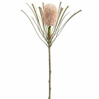 28" Faux Light Pink Banksia Spray