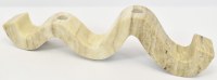 16" Taupe Marble Curved Taper Candle Holder