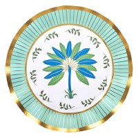 Pack of 8 11" Round Palm Tree Paper Plates