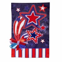 18" x 13" Red, White, and Blue Stars and Stripes Mini Fourth of July Garden Flag