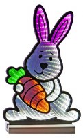 12" LED Easter Bunny Holding a Carrot Infinity Light