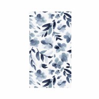 8" x 5" Watercolor Blue Florals Guest Towels