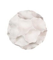 5" White Polyresin Textured Orb