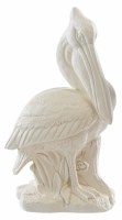 22" Coastal Cream Pelican Statue