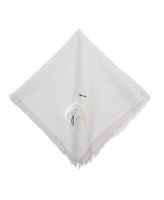 18" Sq White Egret Cloth Napkin