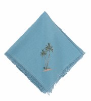 18" Sq Retro Palms Cloth Napkin