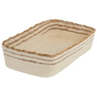 10" x 6" Cream Seagrass Guest Towel Holder