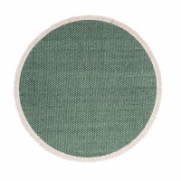 15" Round Green Fringe Placemat