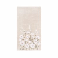 27" x 18" White Daisies on Beige Kitchen Towel