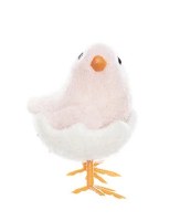 5" Pink Chick in an Egg Figurine