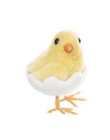 5" Yellow Chick in an Egg Figurine