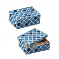 4" x 6" Blue Pattern Box